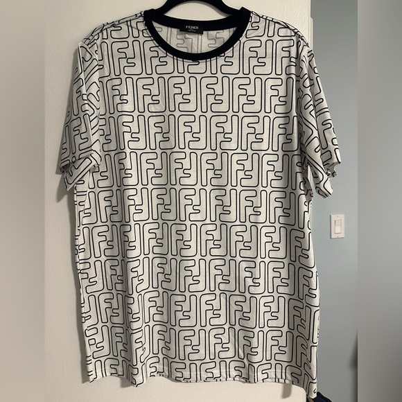 Fendi Monogram Black and White Tee